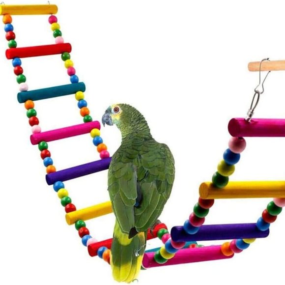 10 Packs Bird Swing Chewing Toys- Parrot Hammock Bell Toys Parrot Cage Toy Bird - Picture 4 of 8